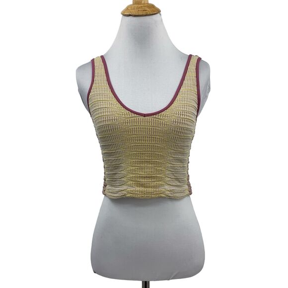 Urban Outfitters Tank Top Womens M Medium Multi Woven Out From Under Cropped - Picture 1 of 14